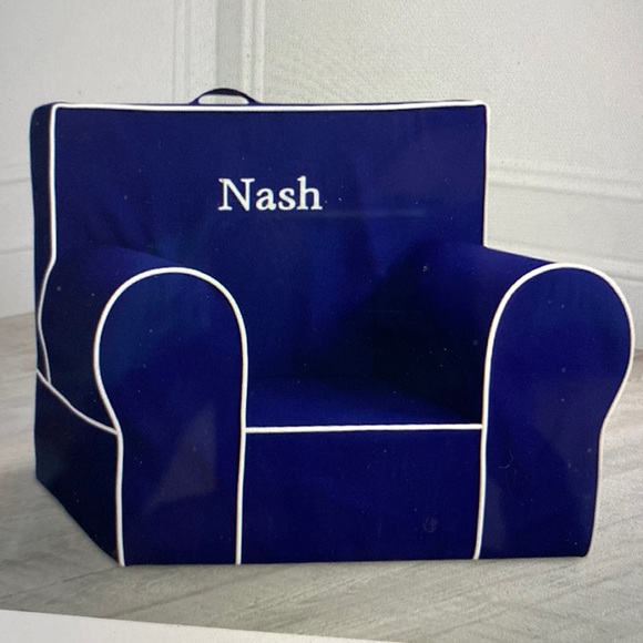 Pottery Barn Kids Other Pottery Barn Kids Anywhere Chair Slipcover Navy Poshmark